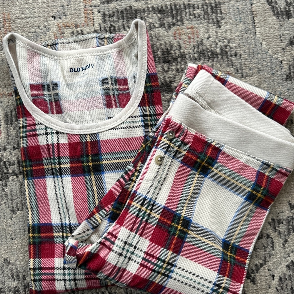 Old Navy Red and White Plaid Sleepwear